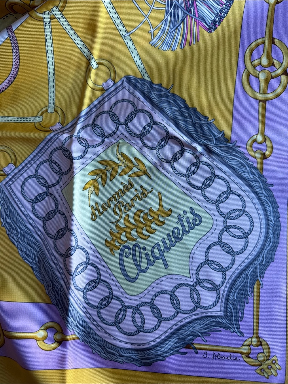 BNIB Hermès Carré 90 “Cliquetis” Silk Scarf - Picture 2 of 6